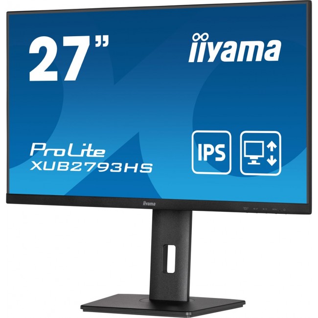 iiyama ProLite 27 Full HD IPS monitor with edge-to-edge design, perfect for multi-monitor setups with height adjustable stand iiyama ProLite 27 Full HD IPS monitor with edge-to-edge design, perfect for multi-monitor setups with height adjustable stand