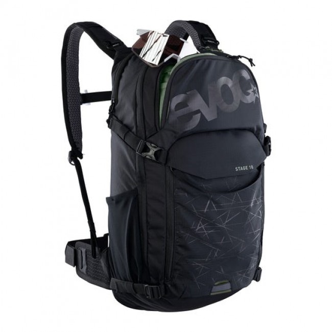 EVOC Stage backpack Cycling backpack Black Nylon, Polyrattan