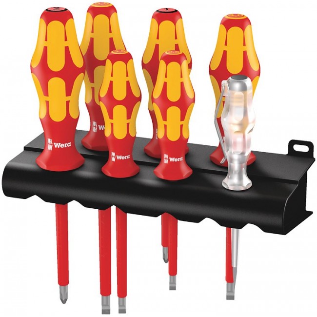 Screwdriver set KRAFTFORM 100+phase tester+hanger