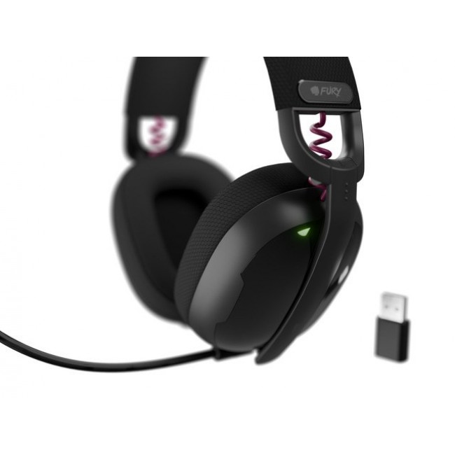 OVER-EAR HEADPHONES FURY FUKIYA F6 WITH MICROPHONE WIRELESS BLACK