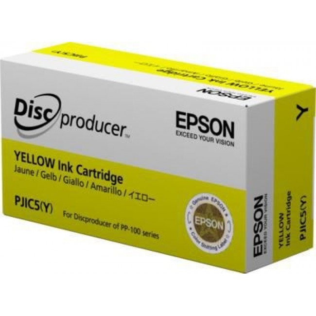 Epson Discproducer Ink PJIC7(Y), Yellow (MOQ 10) Epson Discproducer Ink PJIC7(Y), Yellow (MOQ 10)