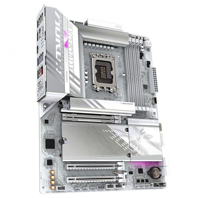 GIGABYTE B860 AORUS ELITE WIFI7 ICE Motherboard - Intel Core Ultra Series CPUs, 14+1+2+1 Phases VRM, up to 9200MHz DDR5, 1xPCIe 5.0 + 2xPCIe 4.0 M.2, 2.5GbE LAN, WIFI 7, USB 4 GIGABYTE B860 AORUS ELITE WIFI7 ICE Motherboard - Intel Core Ultra Series CPUs, 14+1+2+1 Phases VRM, up to 9200MHz DDR5, 1xPCIe 5.0 + 2xPCIe 4.0 M.2, 2.5GbE LAN, WIFI 7, USB 4