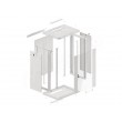 Lanberg wall-mounted installation rack cabinet 19'' 18U 600x450mm gray (glass door) Lanberg wall-mounted installation rack cabinet 19'' 18U 600x450mm gray (glass door)
