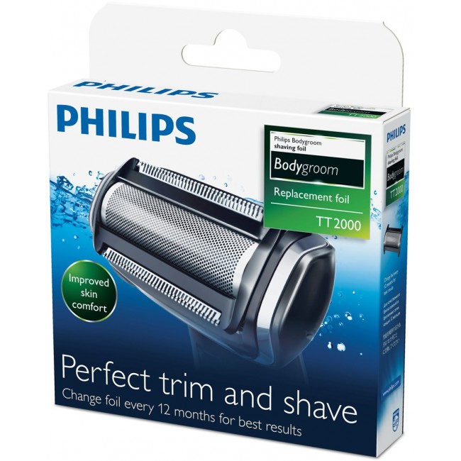 Philips Bodygroom replacement foil TT2000/43 Waterproof replacement foil shaver head