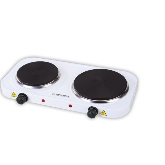 Esperanza EKH007W hob White Countertop Sealed plate 2 zone(s) Esperanza EKH007W hob White Countertop Sealed plate 2 zone(s)