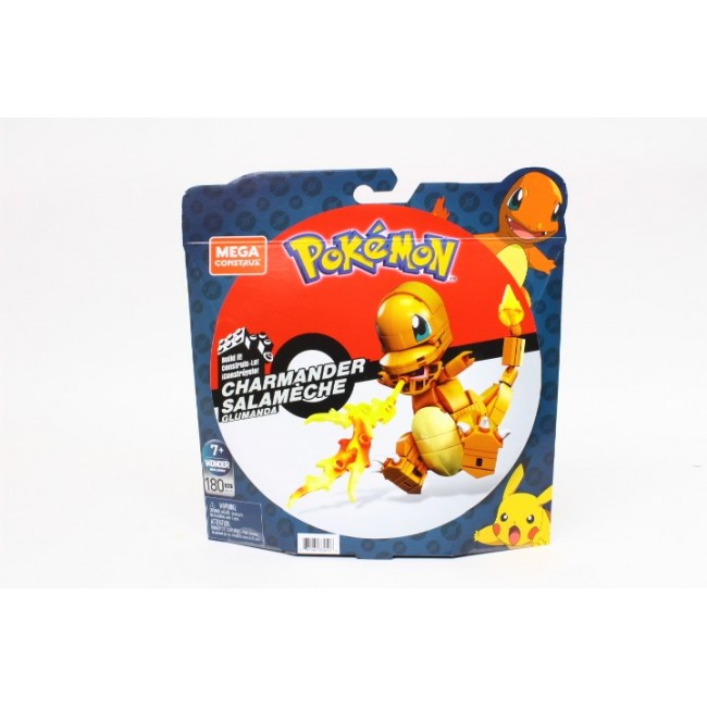 MEGA Pok mon Build & Show Charmander toy building set, 4 inches tall, MEGA Pok mon Build & Show Charmander toy building set, 4 inches tall,