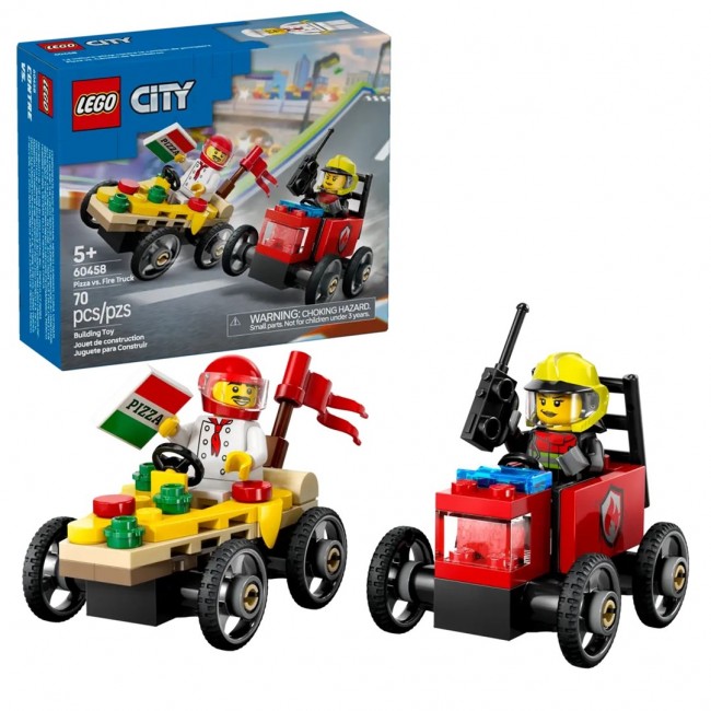 LEGO CITY 60458 Pizza vs. Fire Truck LEGO CITY 60458 Pizza vs. Fire Truck