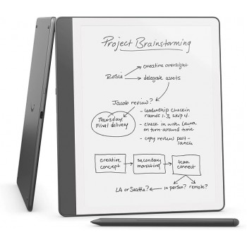 Ebook New Kindle Scribe - 2024 release 10.2 glare-free 16GB Wi-Fi (Without Lockscreen Ads) with Premium Pen Tungsten