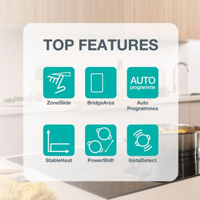 Gorenje GI8432BSCWF Black Built-in 60 cm Zone induction hob 4 zone(s)