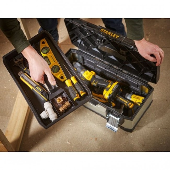 Black & Decker 1-95-619 tool storage case Black, Silver Plastic, Steel