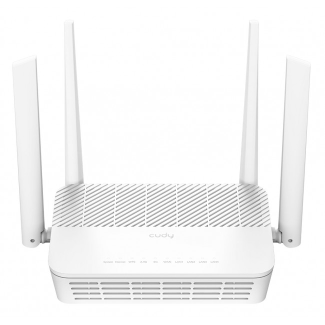 Cudy AX3000 2.5G Mesh Wi-Fi 6 Router, WR3000H 1.0 wireless router 2.5 Gigabit Ethernet Dual-band (2.4 GHz / 5 GHz) White
