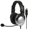 Koss SB45 USB Headset Wired Head-band Office/Call center Black, Silver
