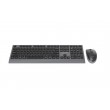 Gembird KBS-WPS-02-CYRL Dual-mode slim wireless desktop set, 2.4G+BT, RU layout