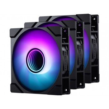 PHANTEKS M25 Gen2 PWM D-RGB Fan, 3-Pack - 140mm, black