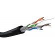Goobay CAT 6 network cable, U/UTP, black, 100m Goobay CAT 6 network cable, U/UTP, black, 100m