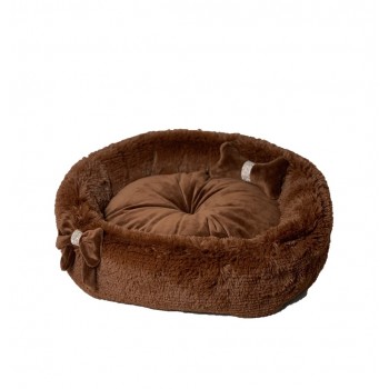 GO GIFT Cocard chocolate XL - pet bed - 65 x 60 x 18cm