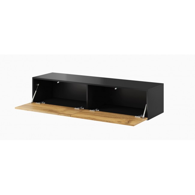 Cama TV stand VIGO 140 30/140/40 black/wotan oak