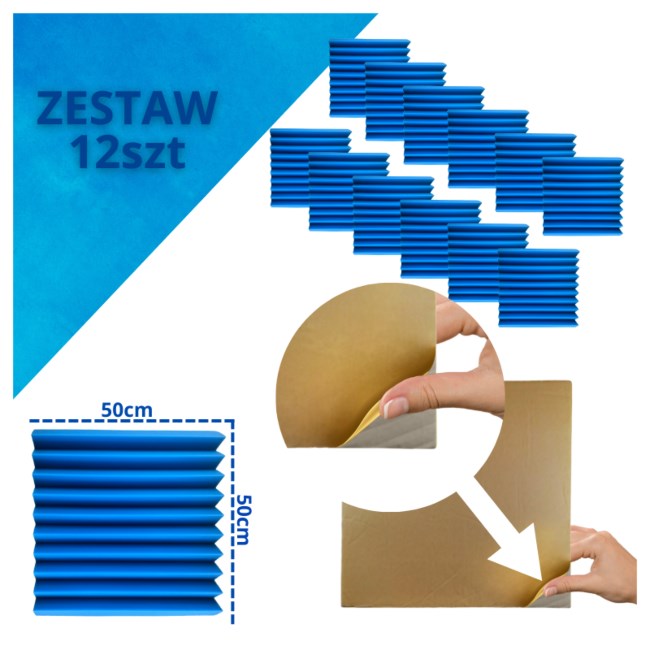 DNA AM4 BL acoustic panel set of 12 pcs. Blue DNA AM4 BL acoustic panel set of 12 pcs. Blue