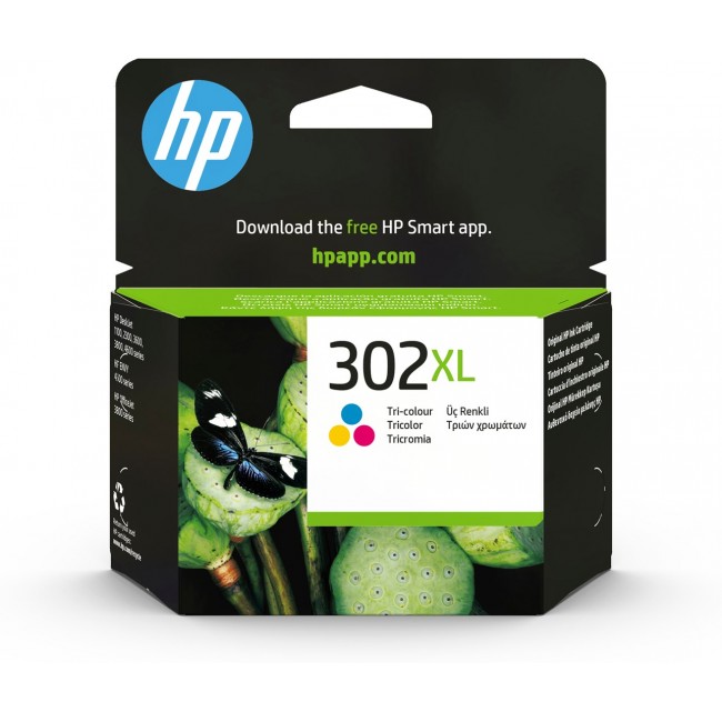 HP 302XL High Yield Tri-color Original Ink Cartridge HP 302XL High Yield Tri-color Original Ink Cartridge