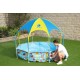Bestway Steel Pro 2.44m x 51cm Splash-in-shade Play Pool, Orange/Yellow