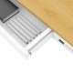 Activejet desk with electric height adjustment 140x70 ET119W-C white/oak