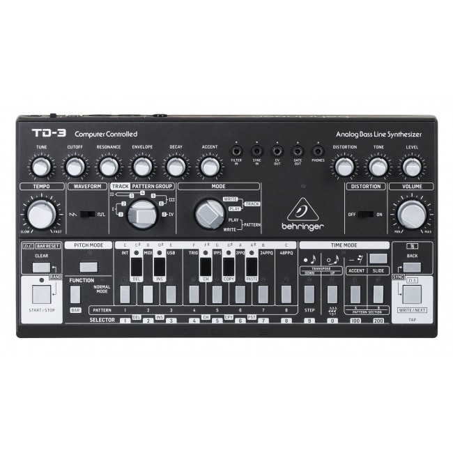 Behringer TD-3-BK Syntezator linii basowej czarny
