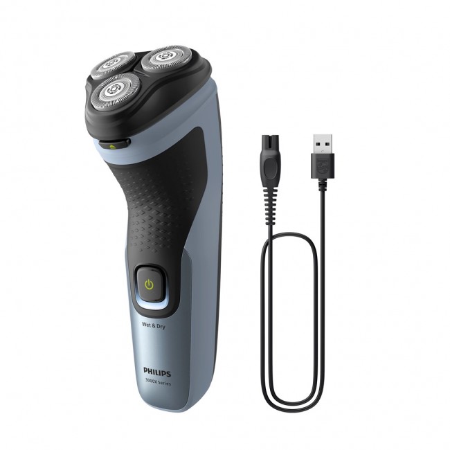 Philips X3063/00 men's shaver Rotation shaver Trimmer Black, Blue
