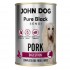 JOHN DOG Pure Black Sensi Digestion Mono Pork - wet dog food - 400g
