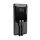 Gembird PB10-PD20-LCD-01 Fast charging power bank with integrated cables, 20W, 10000 mAh, black