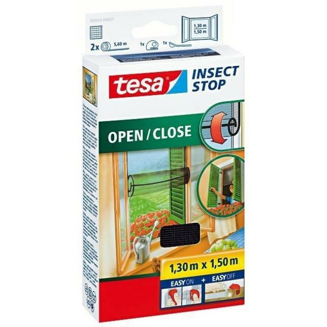 TESA 55033-00021 mosquito net Window Anthracite