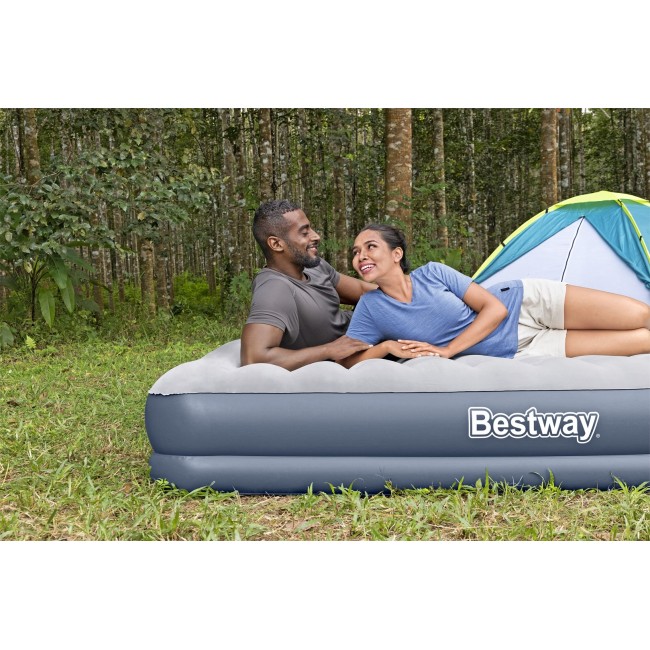 Bestway Tritech Air Mattress Queen with Rechargeable Pump 2.03 m x 1.52 m x 36 cm