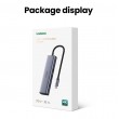 Ugreen 15598 interface hub USB 3.2 Gen 1 (3.1 Gen 1) Type-C 5000 Mbit/s Silver