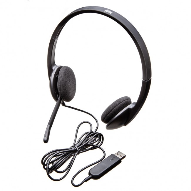 Logitech H340 USB Computer Headset Wired Head-band Office/Call center USB Type-A Black Logitech H340 USB Computer Headset Wired Head-band Office/Call center USB Type-A Black