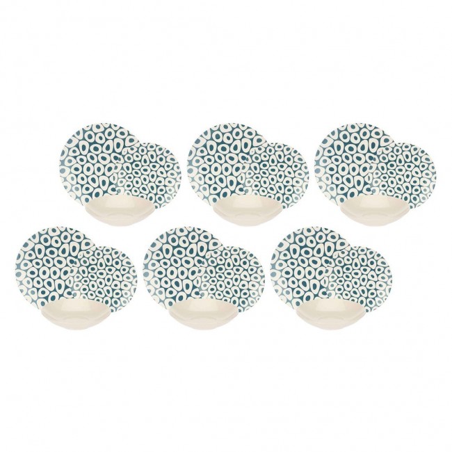 ROSE&TULIPS SEA STONES Dinner service for 6 people ROSE&TULIPS SEA STONES Dinner service for 6 people