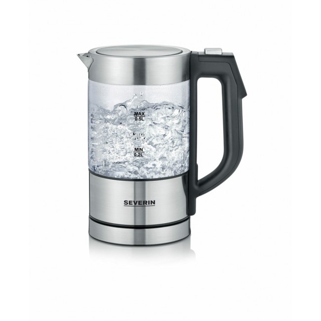 Severin WK 3458 electric kettle 0.5 L 1100 W Black, Transparent Severin WK 3458 electric kettle 0.5 L 1100 W Black, Transparent