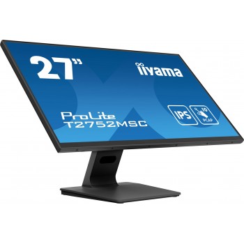 iiyama ProLite 27 Optical Bonded PCAP 10pt touchscreen monitor with IPS panel technology, edge-to-edge glass design and anti-fingerprint coating