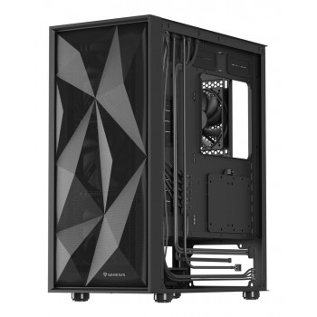 GENESIS DIAXID 605F MIDI TOWER CASE WITH USB-C WINDOW BLACK
