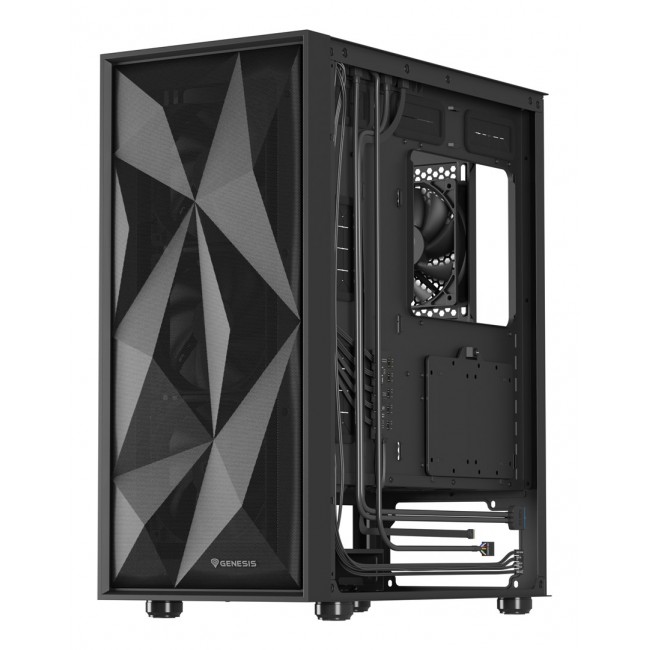 GENESIS DIAXID 605F MIDI TOWER CASE WITH USB-C WINDOW BLACK