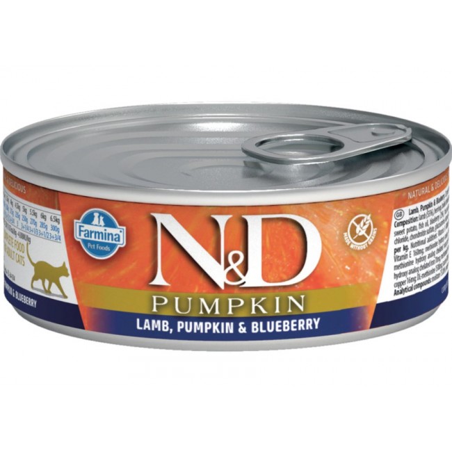 Farmina N&D Cat Lamb & Pumpkin & Blueberry 70g Farmina N&D Cat Lamb & Pumpkin & Blueberry 70g