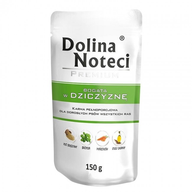 Dolina Noteci Premium rich in venison - wet dog food - 150g Dolina Noteci Premium rich in venison - wet dog food - 150g