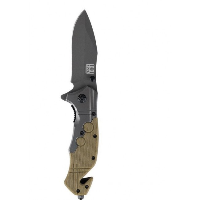 Commander Rescue 101 INC Knife, Black/Tan