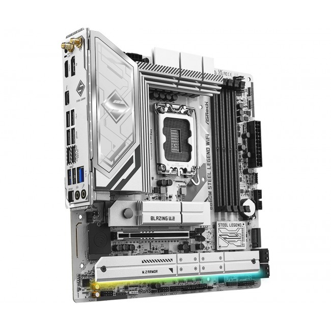 Asrock B860M Steel Legend WiFi Intel B860 LGA 1851 (Socket V1) micro ATX Asrock B860M Steel Legend WiFi Intel B860 LGA 1851 (Socket V1) micro ATX