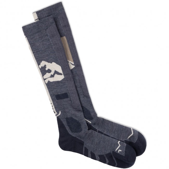 BUFF Merino HW Over The Calf Socks, 01 Night Blue L