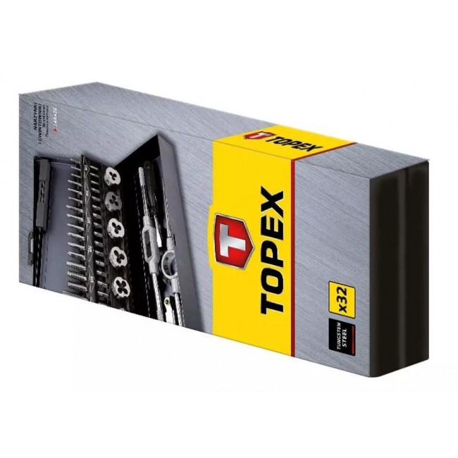 Topex M3-M12 chasers and threaders set of 32 pieces Topex M3-M12 chasers and threaders set of 32 pieces