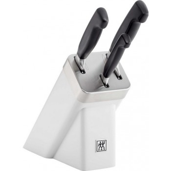 SET OF 3 KNIVES IN SELF-SHARPENING BLOCK ZWILLING FOUR STAR 35135-400-0