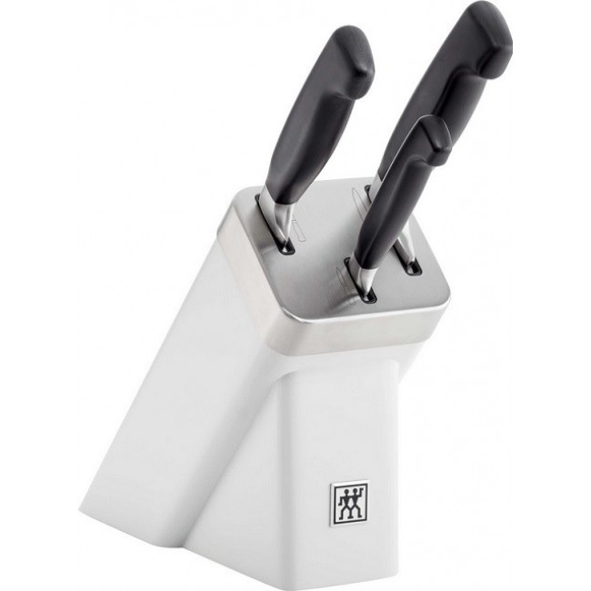SET OF 3 KNIVES IN SELF-SHARPENING BLOCK ZWILLING FOUR STAR 35135-400-0 SET OF 3 KNIVES IN SELF-SHARPENING BLOCK ZWILLING FOUR STAR 35135-400-0