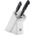SET OF 3 KNIVES IN SELF-SHARPENING BLOCK ZWILLING FOUR STAR 35135-400-0