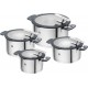 ZWILLING SIMPLIFY 66870-004-0 Pots set Stainless steel 4 pcs. Silver Black ZWILLING SIMPLIFY 66870-004-0 Pots set Stainless steel 4 pcs. Silver Black