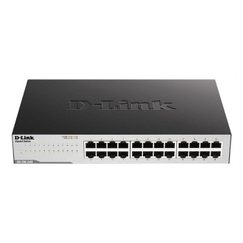 D-Link GO-SW-24G - Unmanaged - L2 - Gigabit Ethernet (10/100/1000) - Full duplex - Rack mounting - 1U