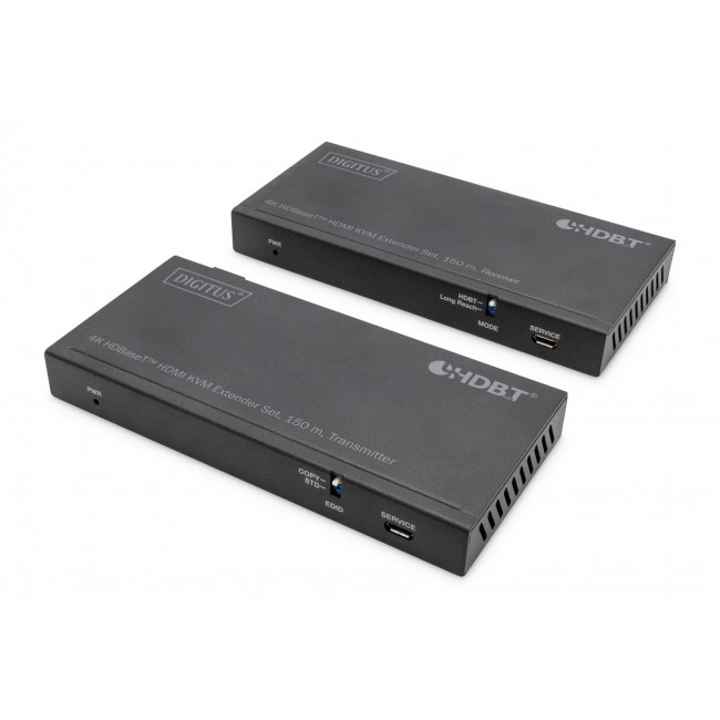 Digitus 4K HDBaseT 2.0 HDMI KVM extender set, 150 m Digitus 4K HDBaseT 2.0 HDMI KVM extender set, 150 m